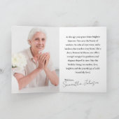 Cherry Blossom Milestone Birthday | Custom Age Karte (Innenseite)