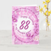 Cherry Blossom Milestone Birthday | Custom Age Karte (Gelbe Blume)