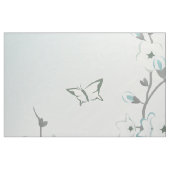 Cherry Blossom Mint White Stoff (Fat Quarter (45,7 x 55,9 cm))