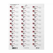 Cherry Blossom Modern Custom Address Labels (Vorne)