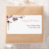 Cherry Blossom Modern Custom Address Labels (Insitu)