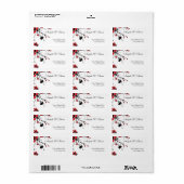Cherry Blossom Modern Custom Address Labels Adressaufkleber (Vorne)