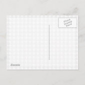 Cherry Blossom Modern Custom Save the Date Ankündigungspostkarte (Rückseite)