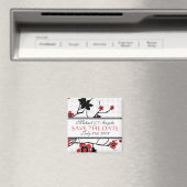 Cherry Blossom Modern Save the Date Magnet (In Situ (Geschirrspüler))
