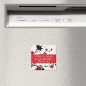 Cherry Blossom Modern Vielen Dank Magnet (In Situ (Geschirrspüler))