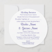 Cherry Blossom Moderne, einfache Hochzeitsideen Einladung (Rückseite)