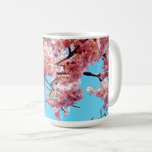 Cherry Blossom Moderner Tee/Kaffee Tasse (VorderseiteRechts)