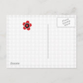 Cherry Blossom Modernes Brautparty Einladungspostkarte (Rückseite)