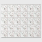 Cherry Blossom Monogram Geschenkpapier (Flach)
