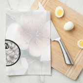 Cherry Blossom Monogram Küchentücher (Viertel Falte)