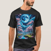 Cherry Blossom Moonlight Forest T-Shirt (Vorderseite)