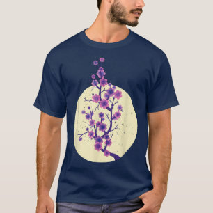 Cherry Blossom Moonlight Japanischer Sakura Wald V T-Shirt