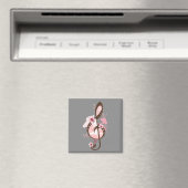 Cherry Blossom Music Magnet (In Situ (Geschirrspüler))