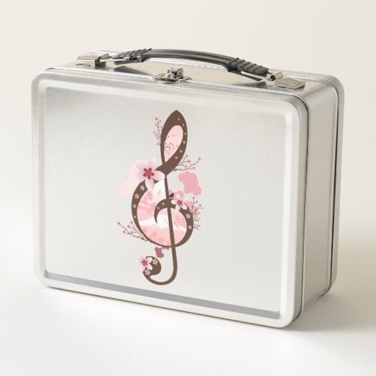 Cherry Blossom Music Metall Brotdose (Vorderseite)