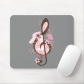 Cherry Blossom Music Mousepad (Mit Mouse)