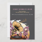 Cherry Blossom Musical Geburtstag Einladung (Rückseite)