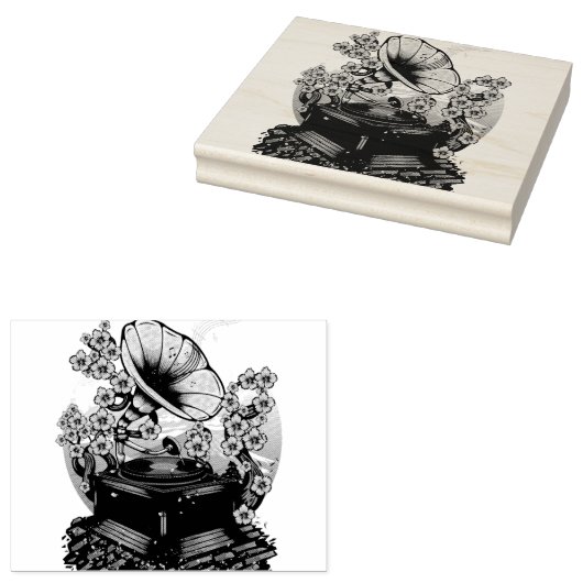 Cherry Blossom Musical Gummistempel (Stempel)