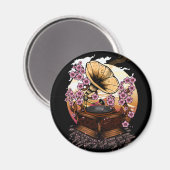 Cherry Blossom Musical Magnet (Vorderseite/Rückseite)