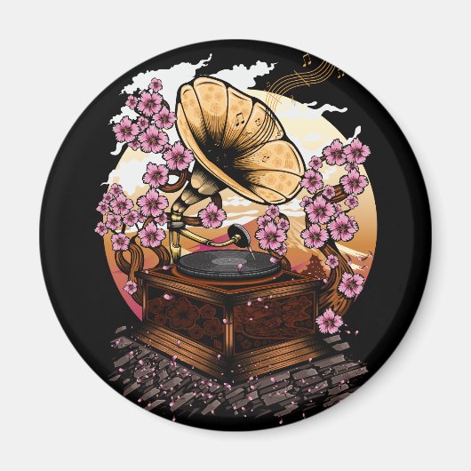 Cherry Blossom Musical Magnet (Vorne)