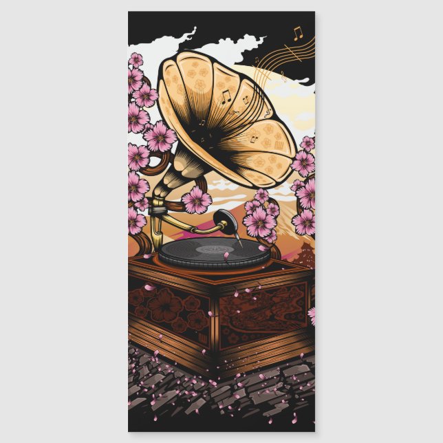 Cherry Blossom Musical Magnetkarte (Vorderseite)