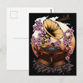 Cherry Blossom Musical Postkarte (Vorne/Hinten)