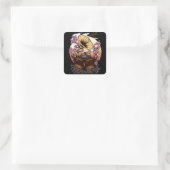 Cherry Blossom Musical Quadratischer Aufkleber (Tasche)