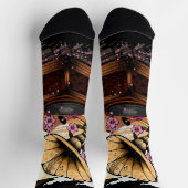 Cherry Blossom Musical Socken (Oben)