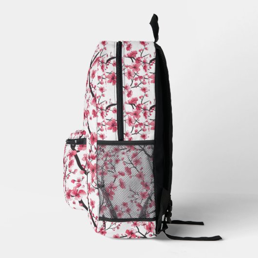 Cherry Blossom Muster Bedruckter Rucksack (Rechts)