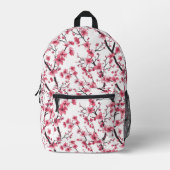 Cherry Blossom Muster Bedruckter Rucksack (Vorderseite)