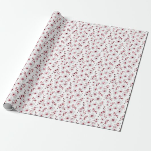 Cherry Blossom-Muster Geschenkpapier (Ungerollt)