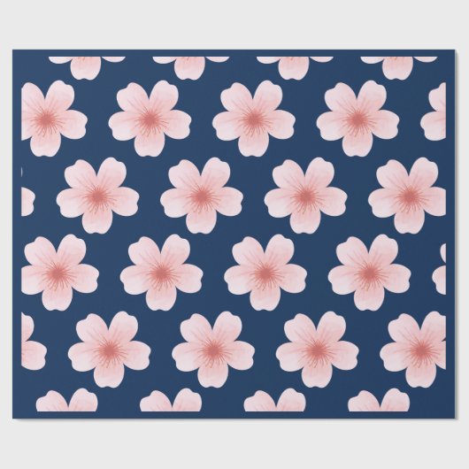 Cherry Blossom Muster Geschenkpapier (Flach)