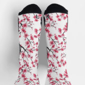 Cherry Blossom Muster Socken (Oben)