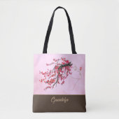 Cherry Blossom Mutter Personalisiert Tote Bag Tasche (Vorderseite)