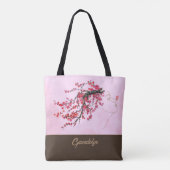 Cherry Blossom Mutter Personalisiert Tote Bag Tasche (Rückseite)