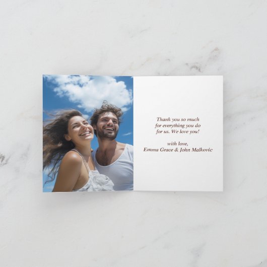 Cherry Blossom Muttertag Dankeskarte (Innenseite)