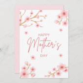 Cherry Blossom Muttertag Feiertagskarte (Vorne/Hinten)