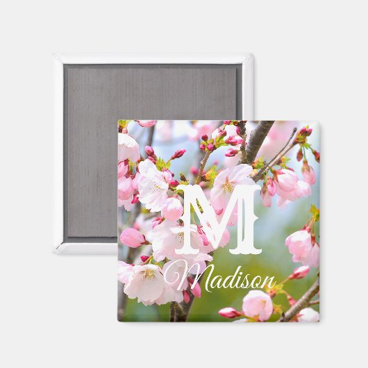 Cherry Blossom Nah Magnet (Vorderseite/Rückseite)