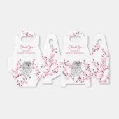 Cherry Blossom Niedlich Owl | Benutzerdefinierter  Geschenkschachtel (Ungefaltet)