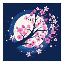 Cherry Blossom Nights Fotodruck