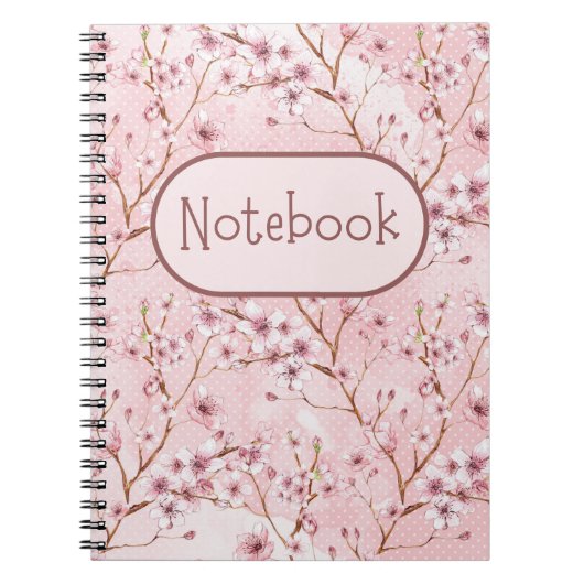 Cherry Blossom-Notebook Notizblock (Vorderseite)
