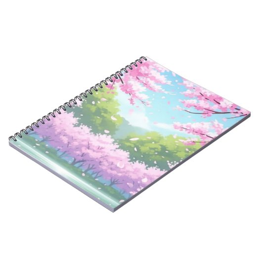 Cherry Blossom-Notebook Notizblock (Linke Seite)
