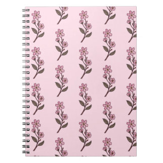 Cherry Blossom Notebook - rosa Muster Notizblock