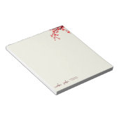Cherry Blossom Notepad - Sakura, Wabi sabi Notepad Notizblock (angewinkelt)