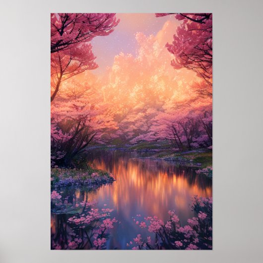 Cherry Blossom Oasis Poster (Vorne)