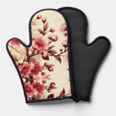 Cherry Blossom Ofenhandschuh (Vorderseite/Rückseite)