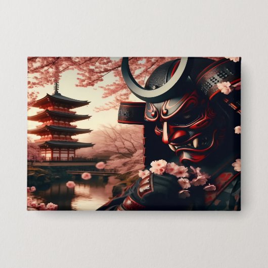 Cherry Blossom Oni Button (Vorderseite)