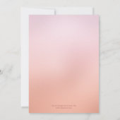 Cherry Blossom Orchard Bridal Dusche Einladung (Rückseite)