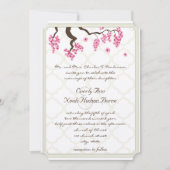 Cherry Blossom Orchard Grove Tree Branch Wedding Einladung (Vorderseite)