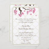 Cherry Blossom Orchard Grove Tree Branch Wedding Einladung (Vorne/Hinten)