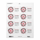 Cherry Blossom Oriental-Adressetikett (Vorne)